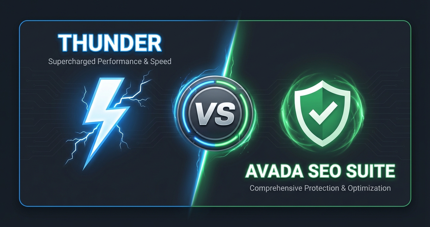 Thunder vs Avada SEO Suite comparison